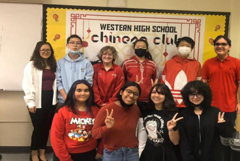Group Photo of Chinese Club in Western High School (2021-2022)