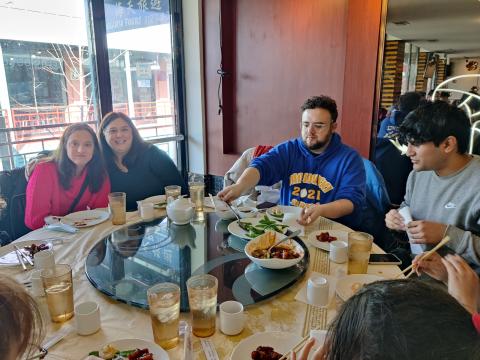 Lunch in a Chinese restaurant