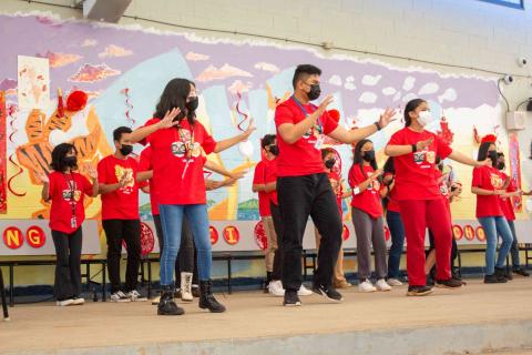 Students put on performances for Chinese New Year