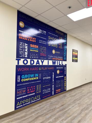 The Affirmation Wall at Butler Academy