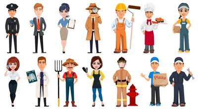 Different jobs