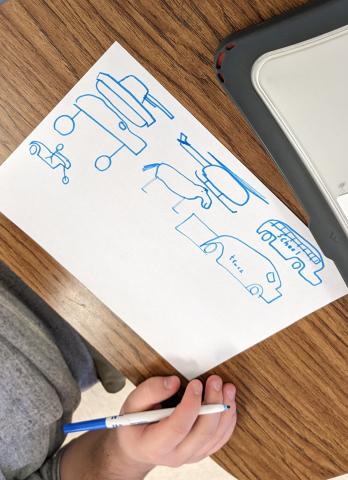 Ss drew the transportation