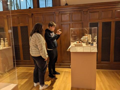 Students have a field trip to Fleming Museum
