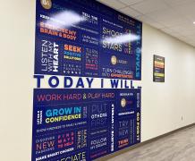 The Affirmation Wall at Butler Academy