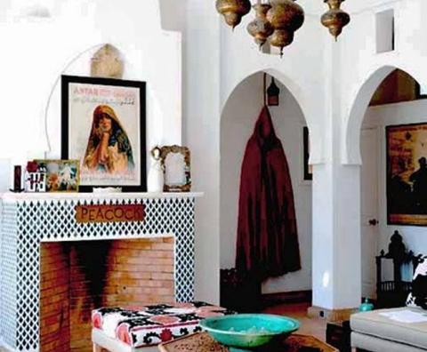 A Moroccan traditional living room 