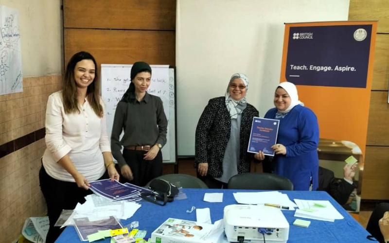 Eman Bekheet receiving her TEA certificate