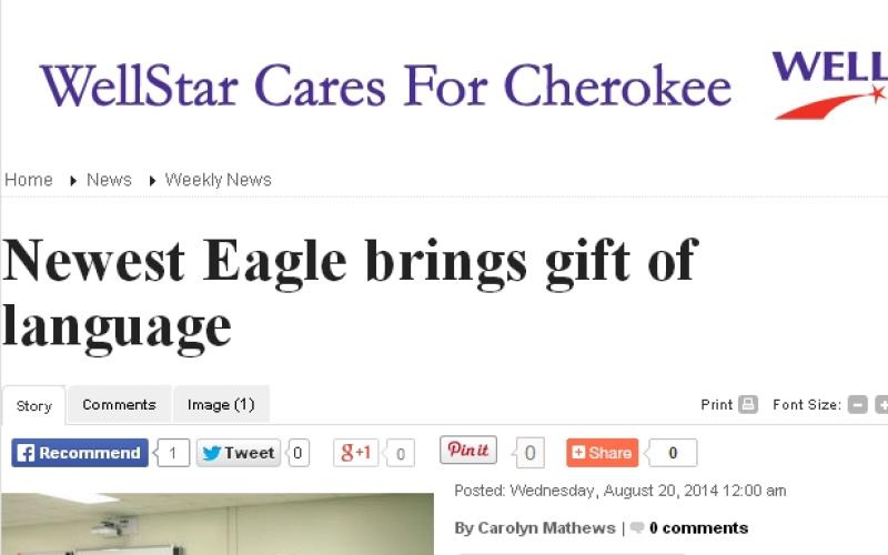 Newest Eagle brings gift of language